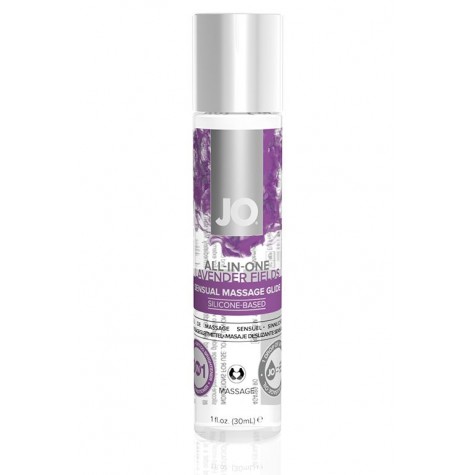 Массажный гель ALL-IN-ONE Massage Oil Lavender с ароматом лаванды - 30 мл.