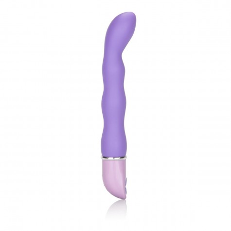 Силиконовый фиолетовый вибратор Lia Magic Wand - 21 см.